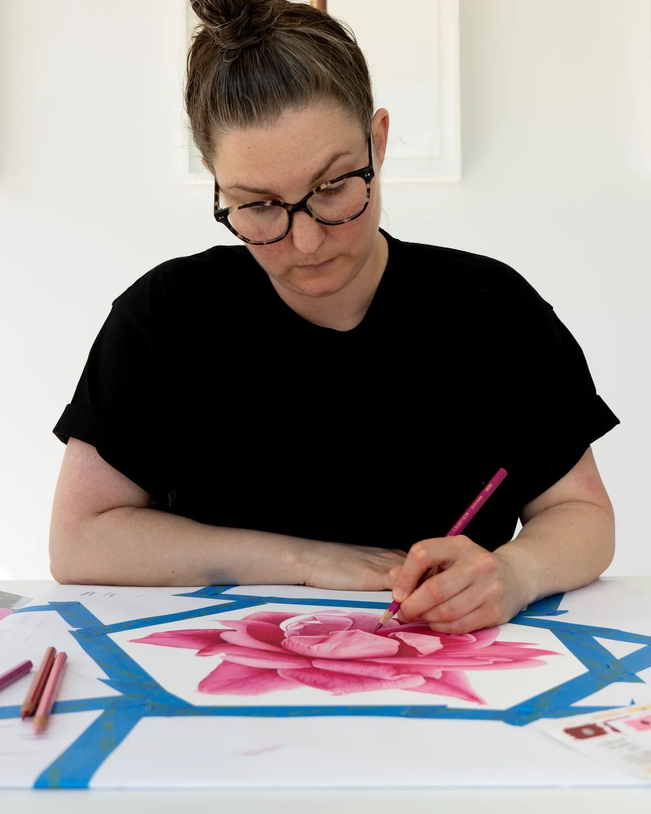 Amy Helene Parker in the studio