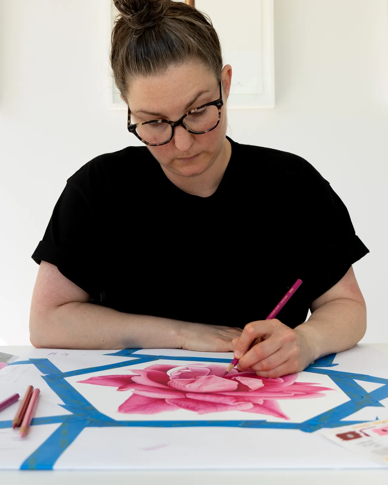 Amy Helene Parker in the studio